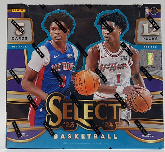 NBA 2023-24 Panini Select Basketball Hobby box (3) Autographed