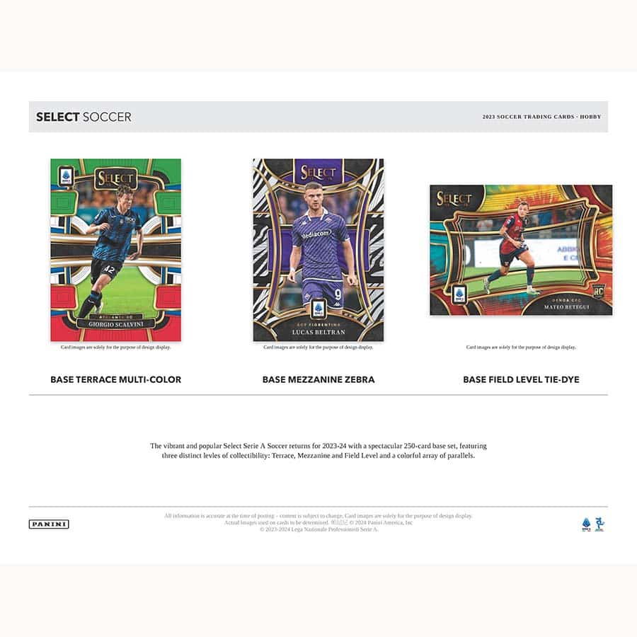 SOCCER 2023-24 Panini Select Serie A Card Hobby Box