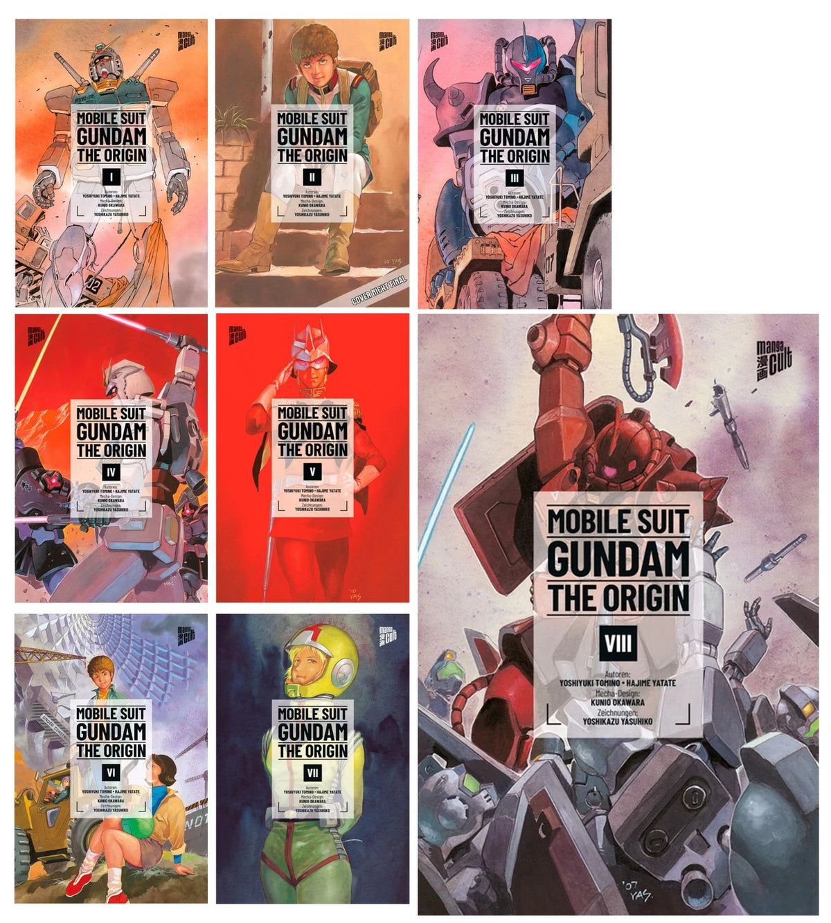 MOBILE SUIT GUNDAM THE ORIGIN 1-8 deutsch