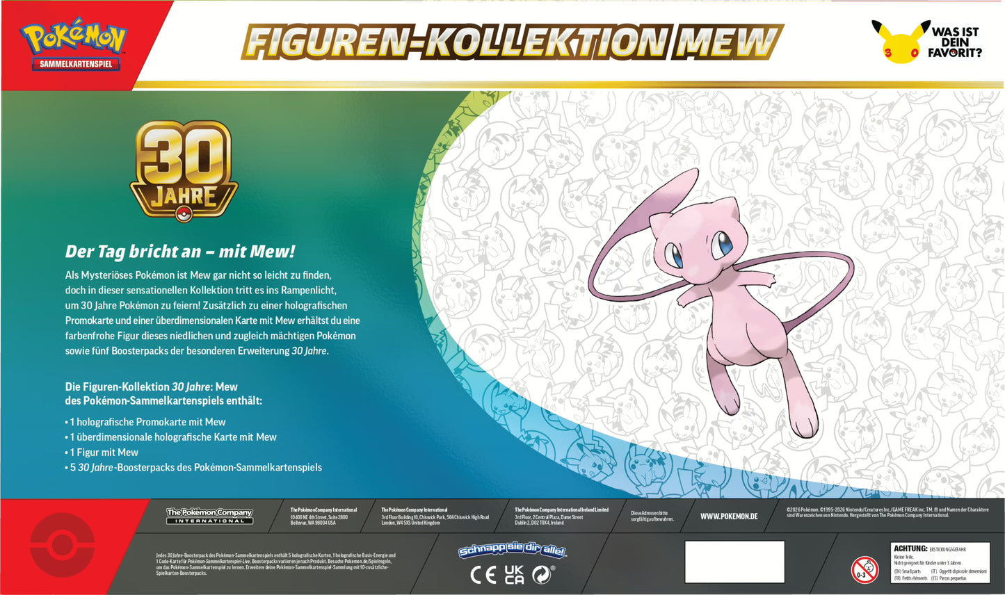POKEMON 30 Jahre Mew Figuren-Kollektion   EVT 06. November 2026
