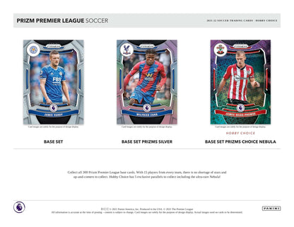 SOCCER 2021-22 Panini Prizm Premiere League Choice Card Box (1 Auto)