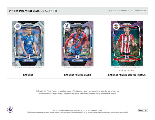 SOCCER 2021-22 Panini Prizm Premiere League Choice Card Box (1 Auto)