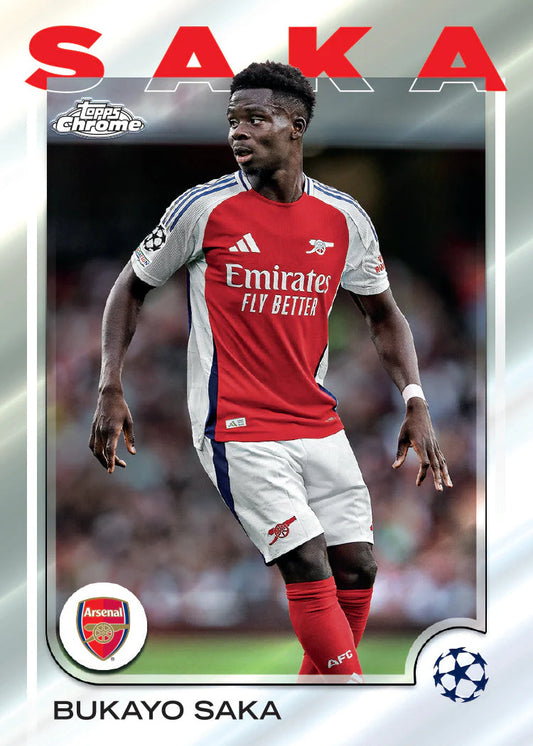 SOCCER 2024-25 Topps Chrome UEFA Club Competitions - Hobby Box (1 Auto)