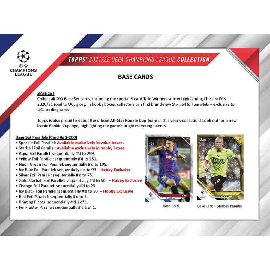 SOCCER 2021-22 Topps Uefa Champions League Flagship Hobby Box