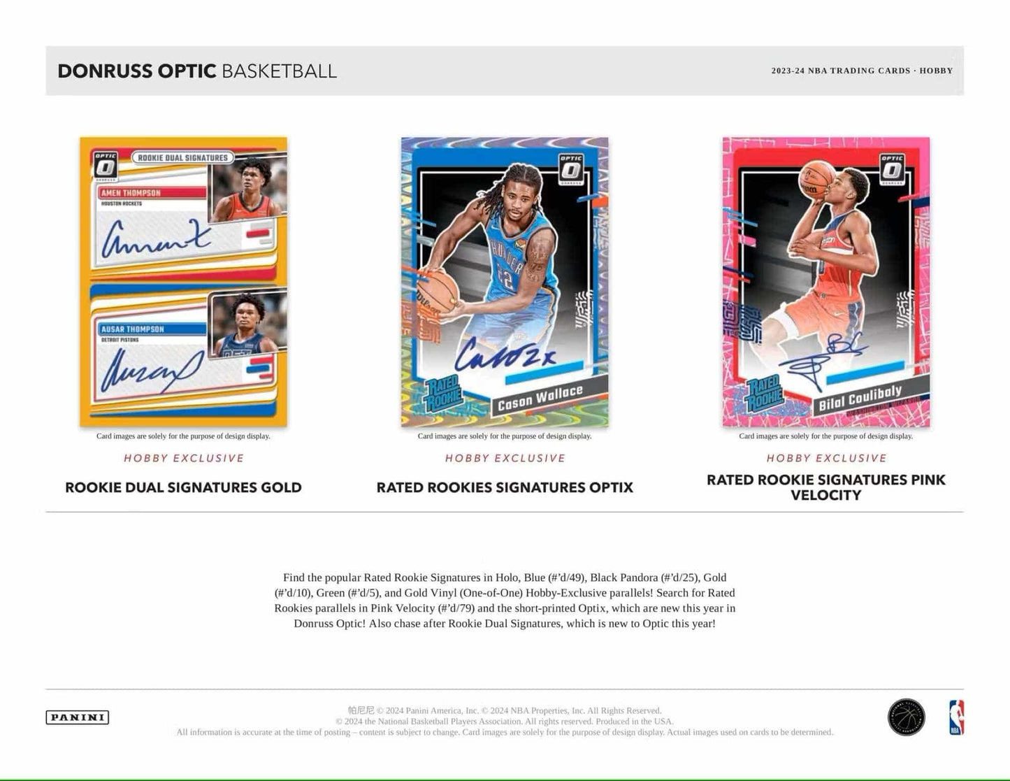 NBA 2023-24 Donruss OPTIC Hobby Basketball Box