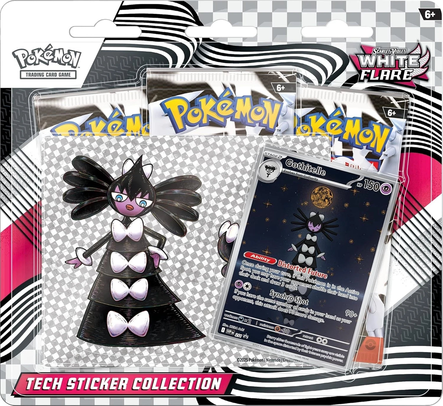 Pokemon White Flare Tech Sticker Collection 3er Blister EN