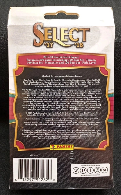 SOCCER 2017-18 Panini Select Hanger Box box