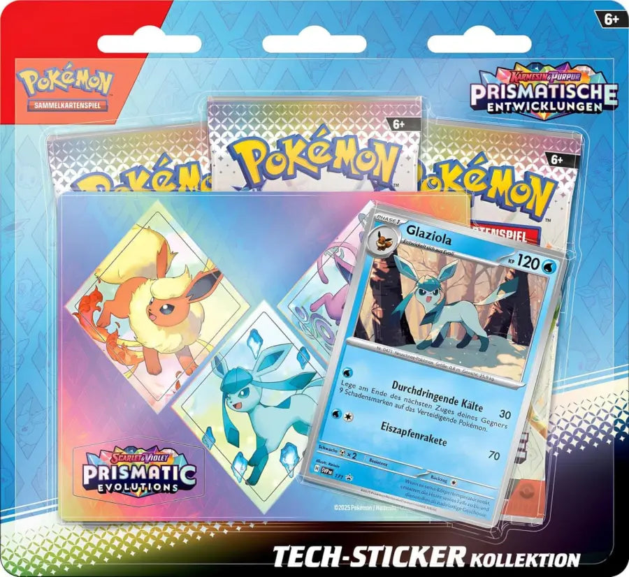 POKEMON Prismatische Entwicklungen Tech Sticker Kolletktion (Deutsch)