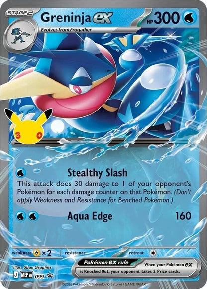 Pokémon TCG 30th Celebration ex Box Greninja ex EN