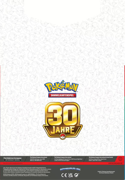 POKEMON 30 Jahre Tech-Sticker-Kollektion  DE  (EVT 16. September 2026)