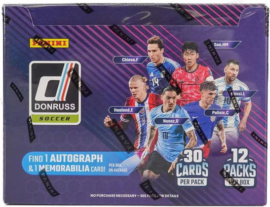 SOCCER 2024-25 Donruss Cards Hobby Box (2 Auto / Memo)