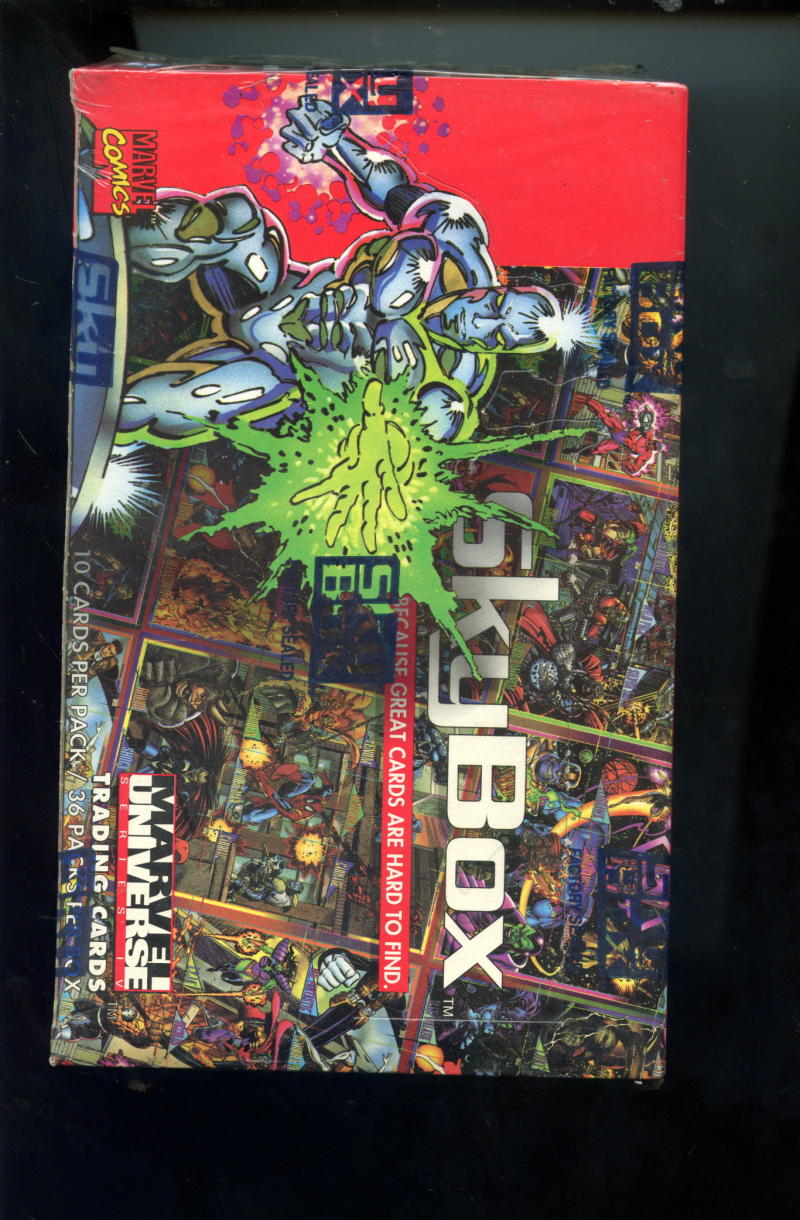 1993 Skybox Marvel Universe Card Box (36/10)