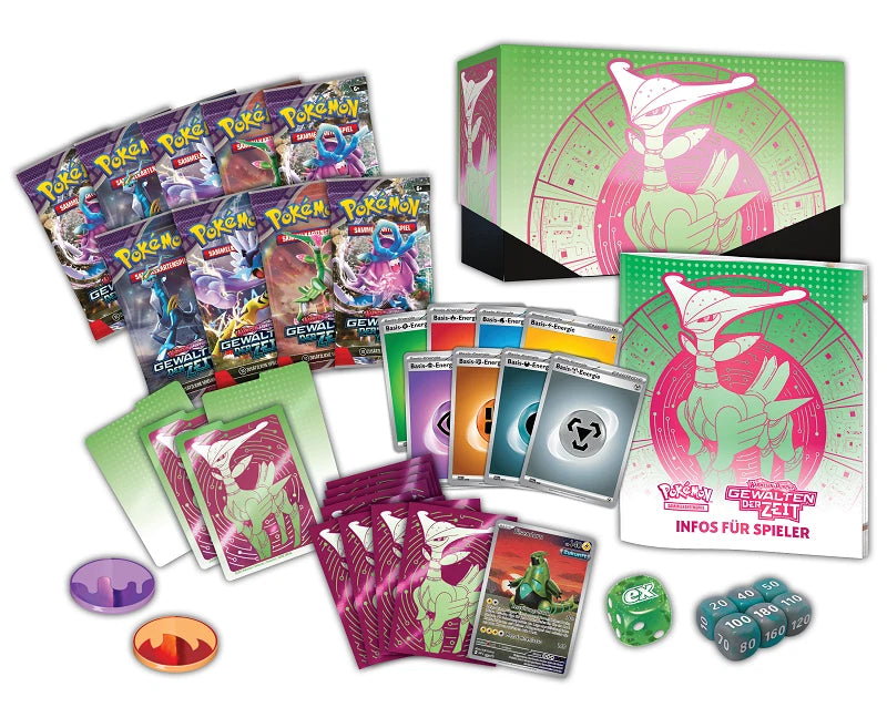 POKEMON Gewalten der Zeit - Top Trainer Box - Eisenblatt  DE