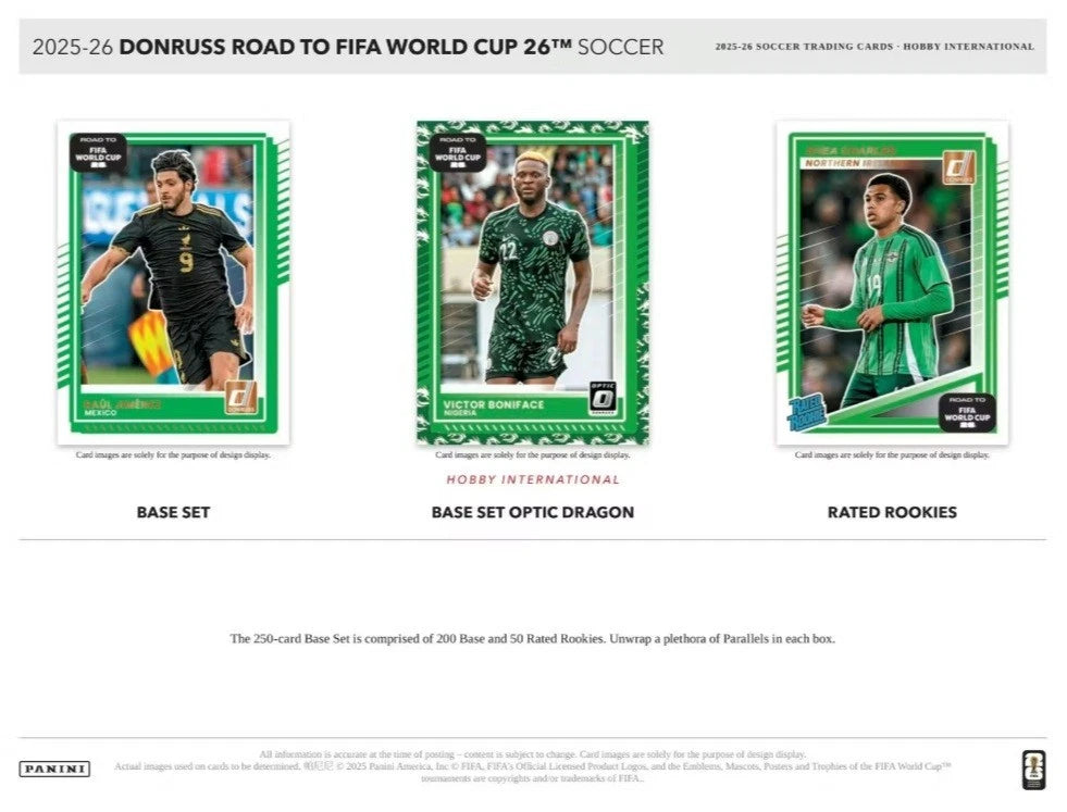 Soccer 2025-26 Panini Donruss Road to FIFA World Cup Hobby International Box