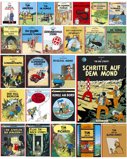 Tim & Struppi, die komplette Comic-Reihe von Herge (25 Bände)  Carlsen