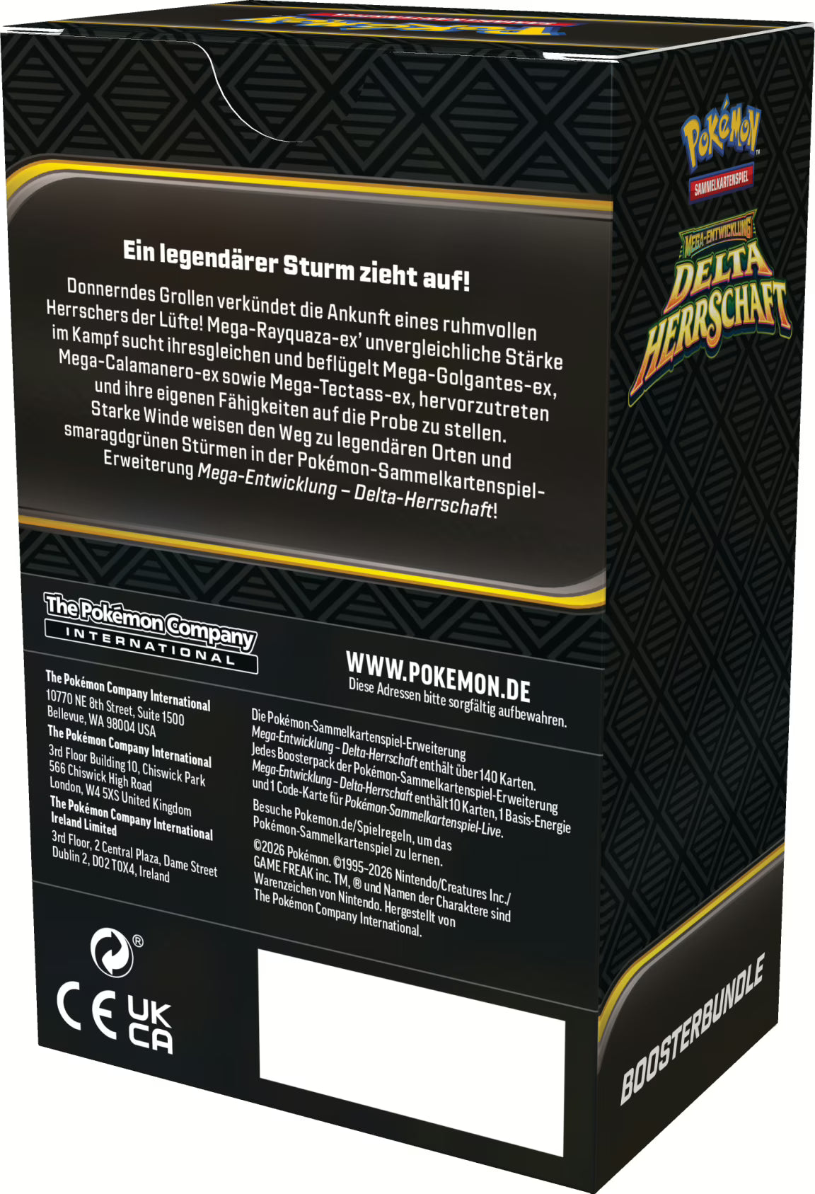 POKEMON Delta-Herrschaft Boosterbundle DE (EVT 06. November 2026)