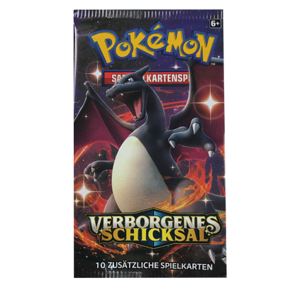Pokemon Verborgenes Schicksal Booster Pack  komplettes 4er artwork-Set  DE