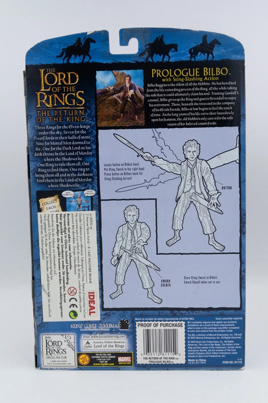 Toy Biz Lord of the Rings The Return of the King Prolog Bilbo Actionfigur