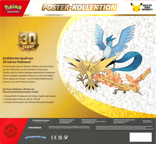 POKEMON 30 Jahre Poster-Kollektion (EVT 16. September 2026)