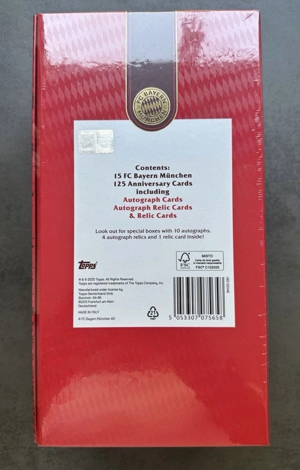 SOCCER Topps FC Bayern München 125th Anniversary Hobby Box 125 Jahre