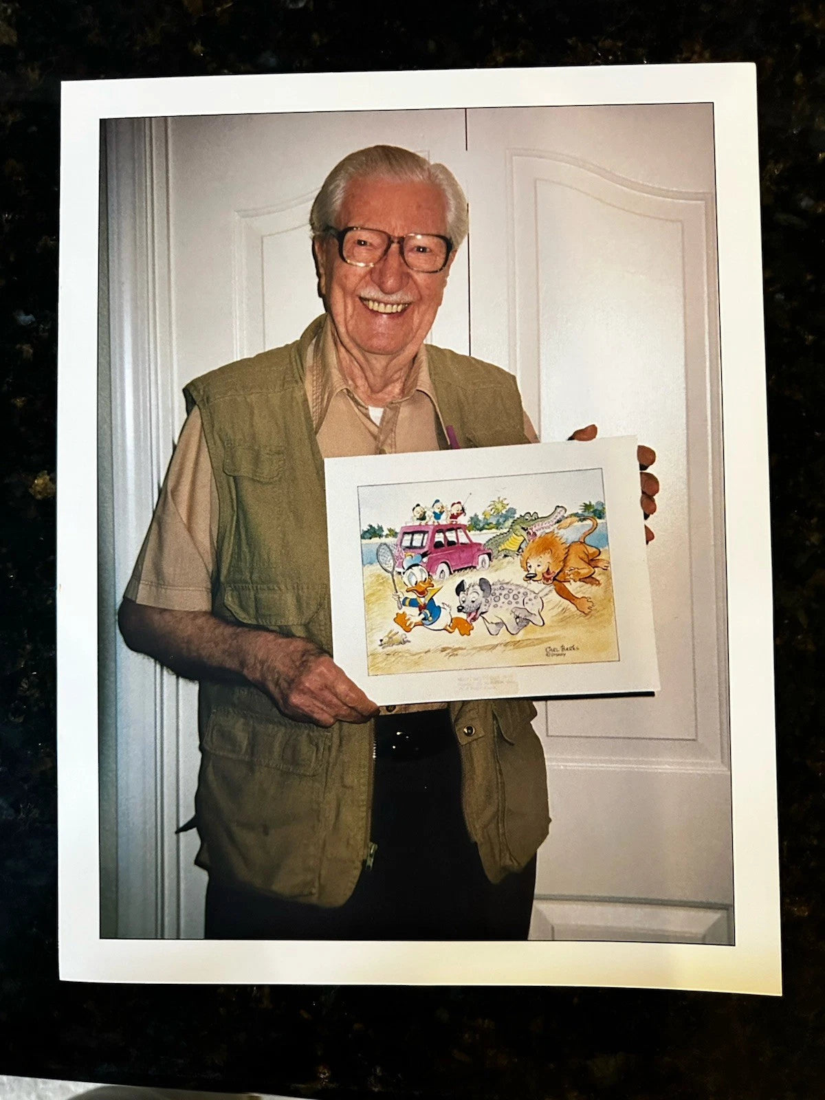 BARKS Mini LITHOGRAPHIE Help! Help! Our Unca Donald is Number Two in a Food Chain Signed Limited Edition Lithograph (1995) 10 Ex