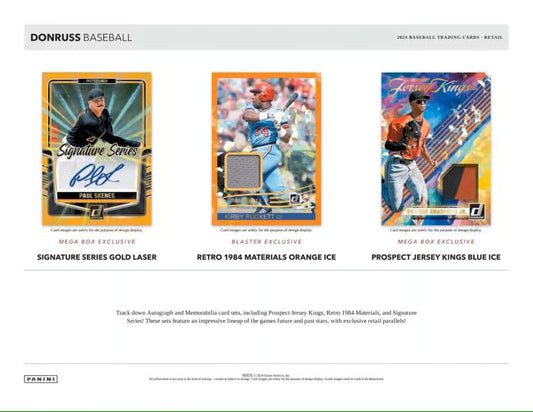 Panini Donruss Baseball 2024 Blaster Box (Auto oder Memo)