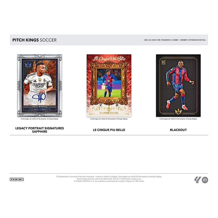 2025-26 Panini Pitch Kings Soccer Cards - Hobby Box (1 Auto)