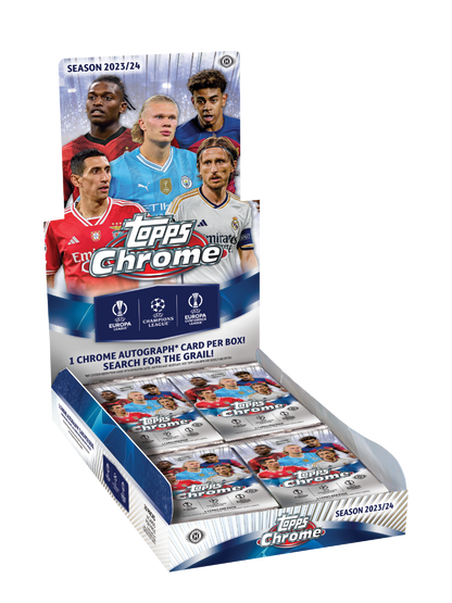 SOCCER 2023-24 Topps Chrome UEFA Club Competitions - Hobby Box Yamal RC