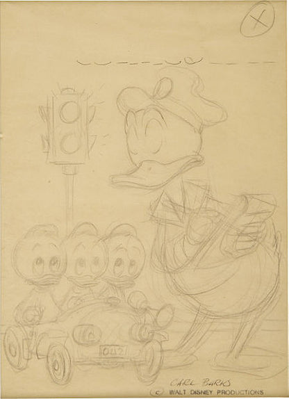 ORIGINAL ART Walt Disney's Comics and Stories #242 Cover