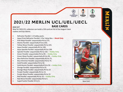 SOCCER 2021-22 Topps Chrome Merlin UEFA Champions League box 1 Auto