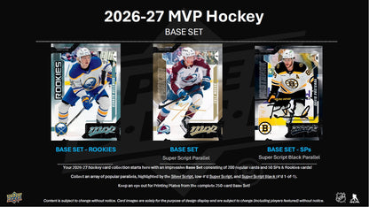 NHL 2026-27 Hockey MVP (Hobby) Box