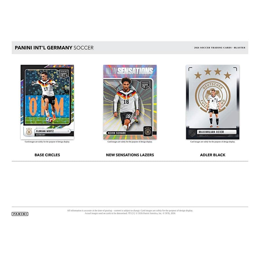 2026 Panini Intl Germany Men's National Team Soccer Card Blaster Value Box