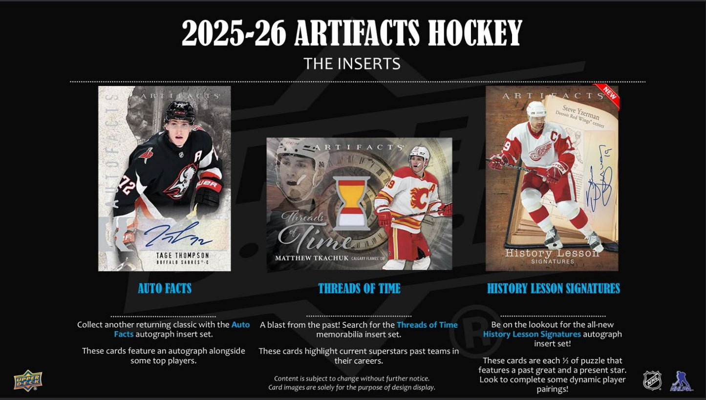 NHL 2025-26 Artifacts Hockey Blaster Box