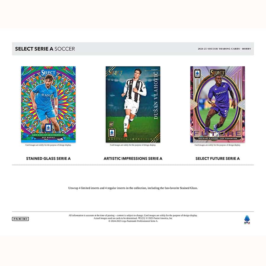 SOCCER 2024-25 Panini Select Serie A Hobby Box
