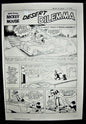 ORIGINAL ART Mickey Mouse Desert Dilemma Splash Page