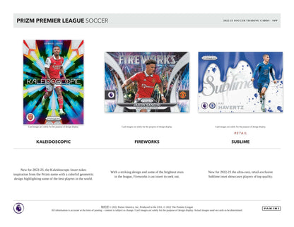 SOCCER 2022-23 prizm EPL retail box