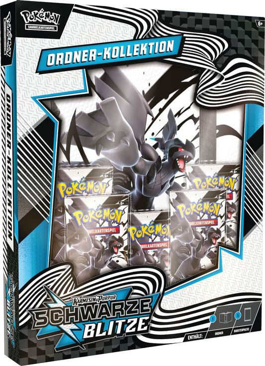 POKEMON Schwarze Blitze / Weiße Flammen Ordner-Kollektion Schwarz