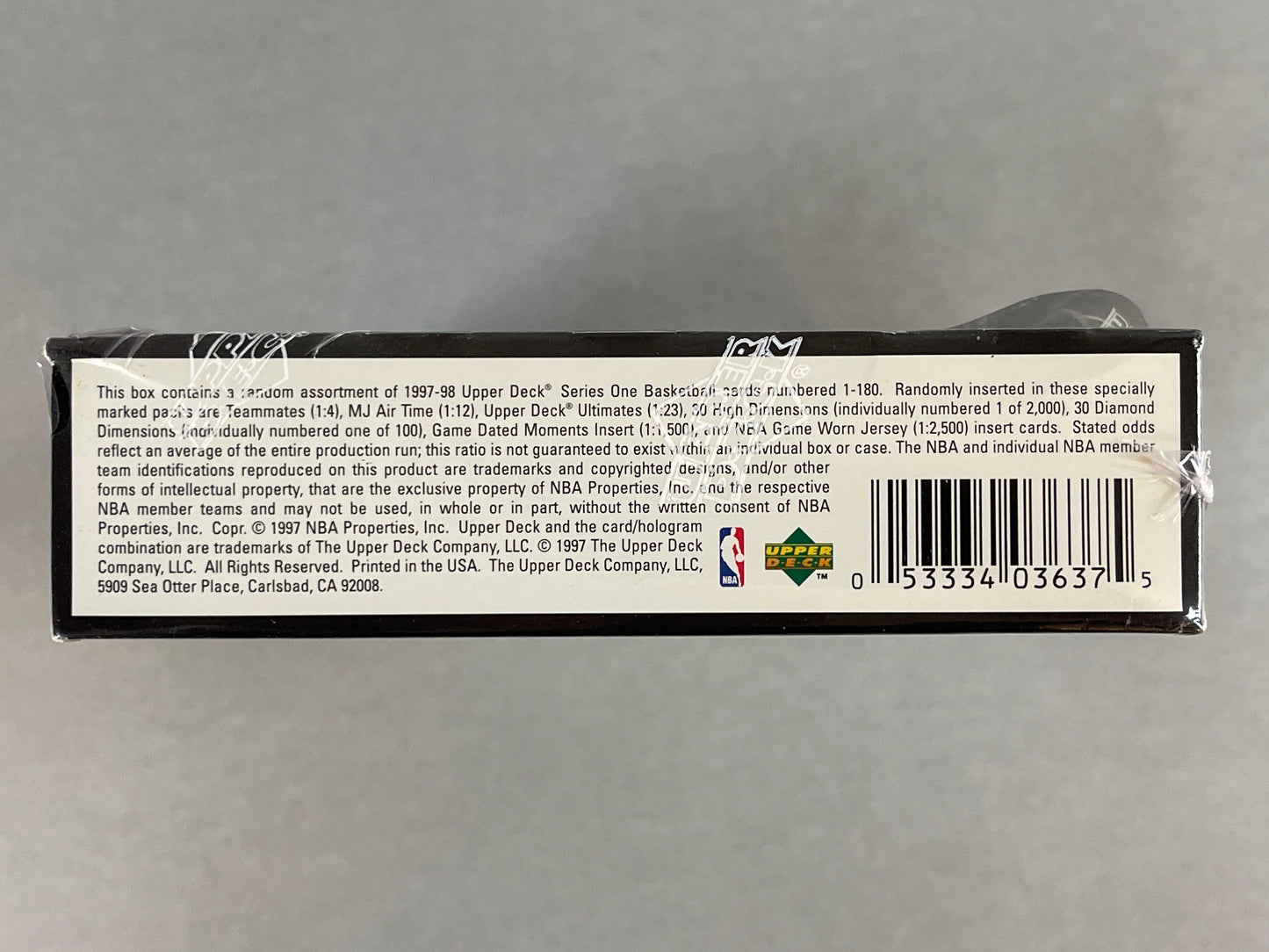 NBA 1997-98 Upper Deck Series 1 Sealed HOBBY BOX  Michael Jordan