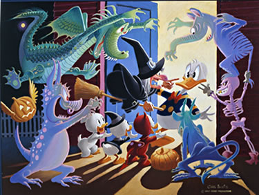 BARKS LITHOGRAPHIE Halloween in Duckburg (Signed Limited Edition, 350 Ex)