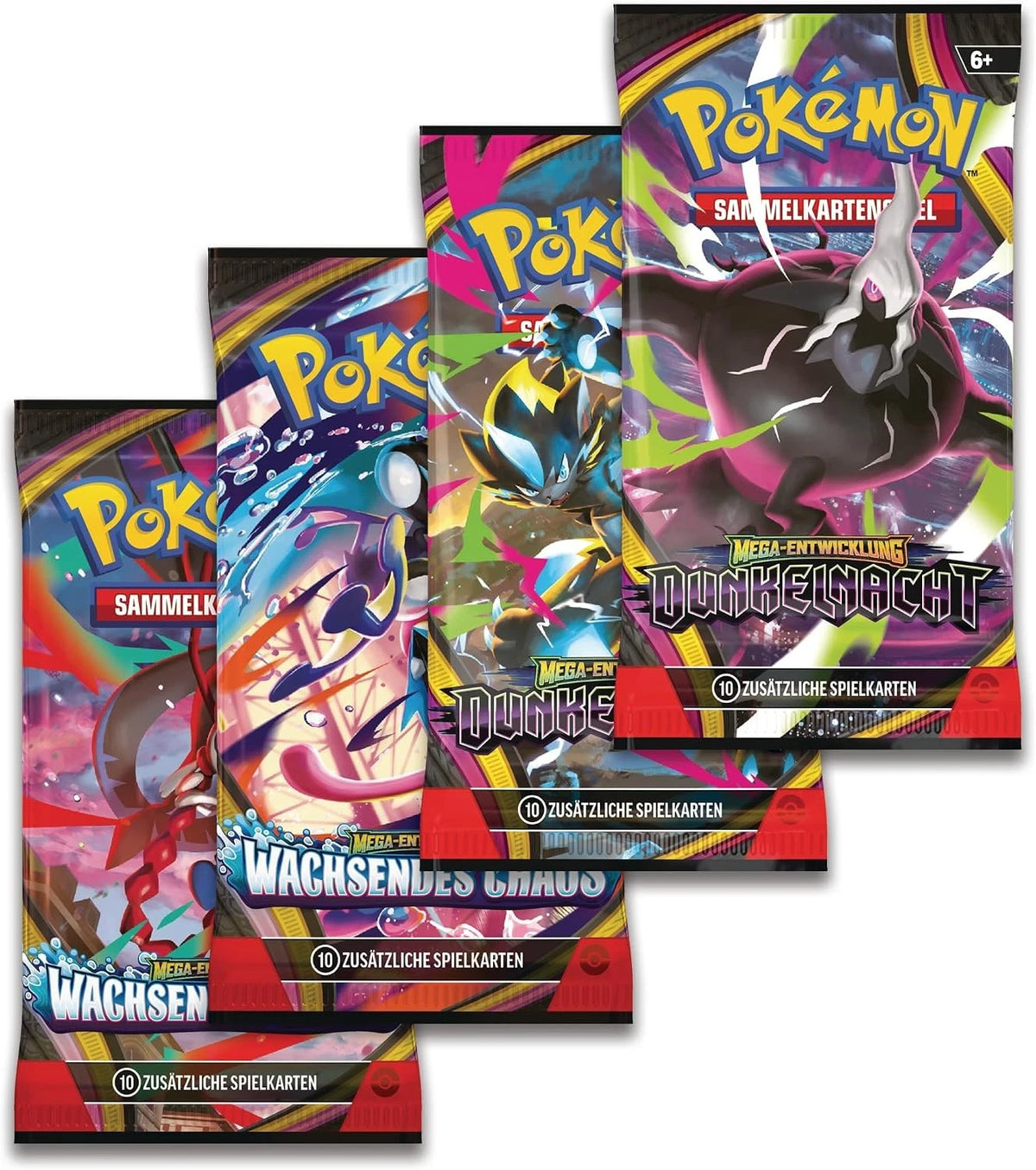 Pokemon Mega-Kräfte alle 3x Tin Boxen 2026 Darkrai, Dragoran & Zeraora Tins im Set DE
