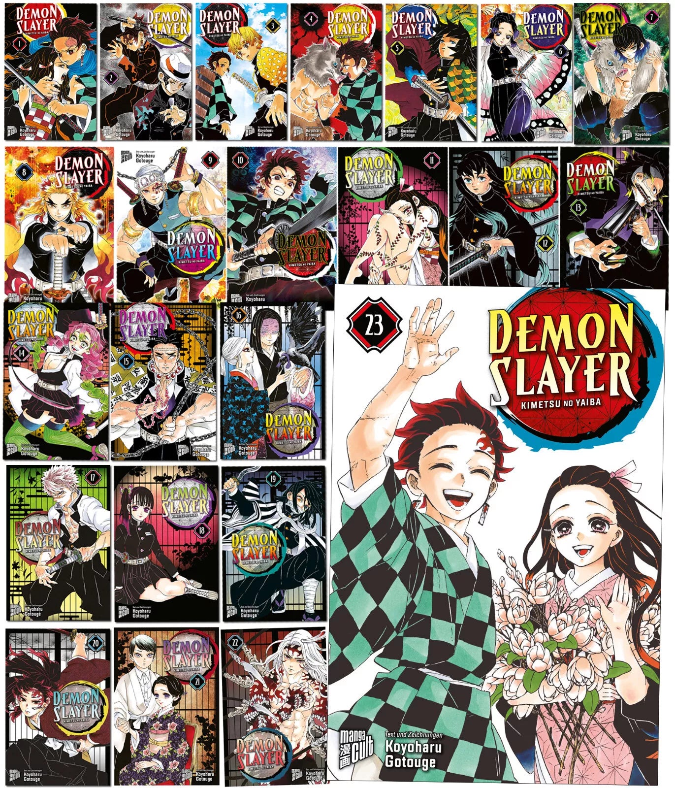 MANGA Demon Slayer 1-23 komplette Serie deutsch Manga Cult