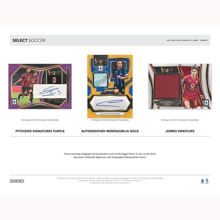 SOCCER 2023-24 Panini Select Serie A Card Hobby Box