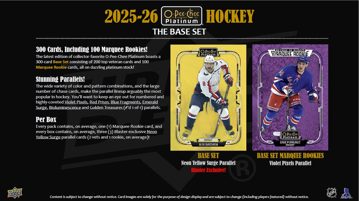 NHL 2025-26 O-Pee-Chee Platinum Hockey (Mass Blaster) Value Box