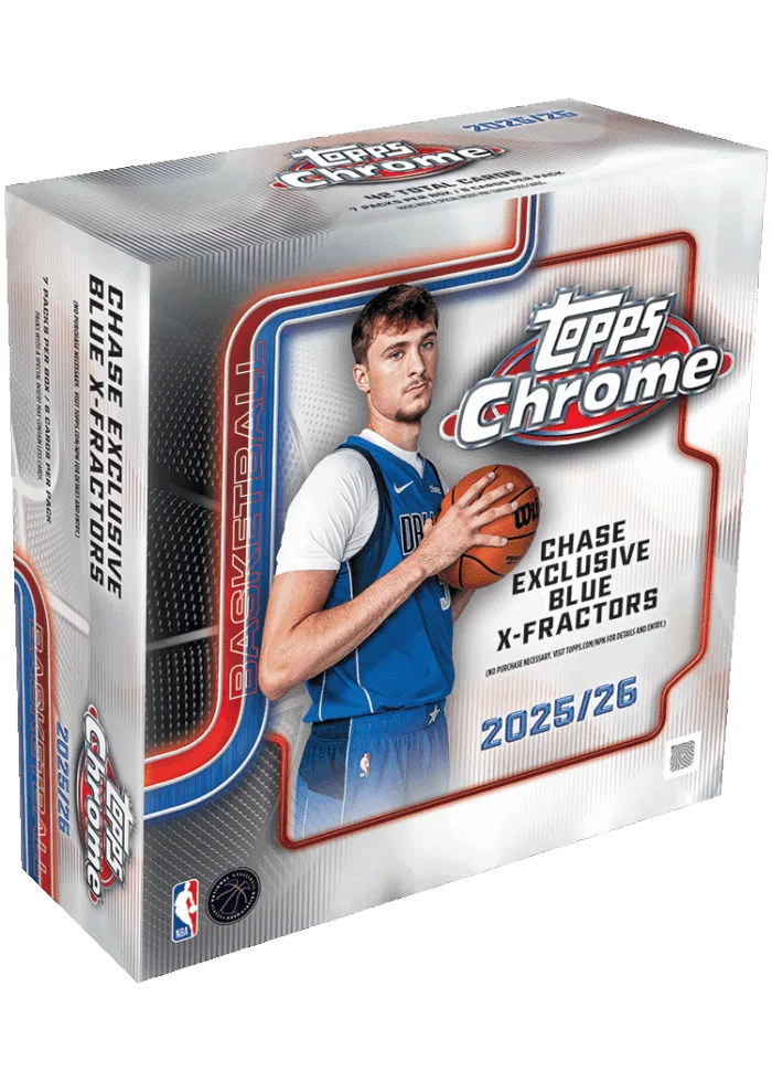 NBA 2025-26 Topps Chrome Basketball 20 Mega Boxen im CASE