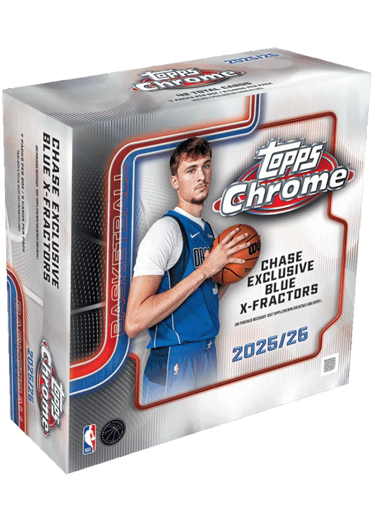 NBA 2025-26 Topps Chrome Basketball 20 Mega Boxen im CASE