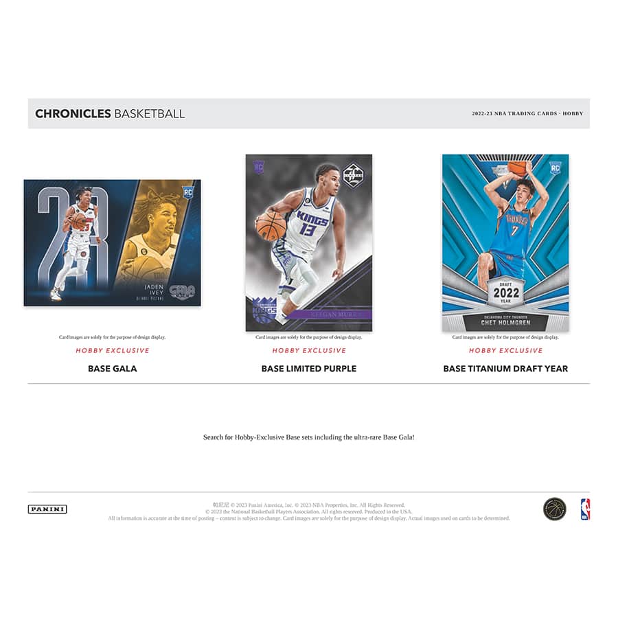 NBA 2022-23 Panini Chronicles NBA Hobby Basketball Cards Box