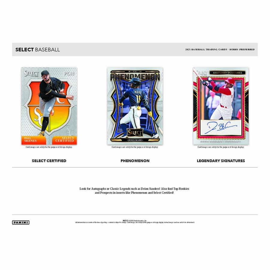 Baseball 2025 Panini Select Cards Hobby Blaster Box