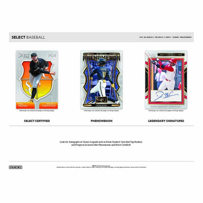 Baseball 2025 Panini Select Cards Hobby Blaster Box