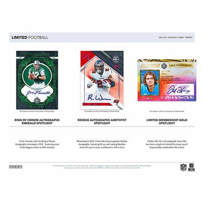 NFL 2022 Panini Limited Football Hobby box (2 Autograph)