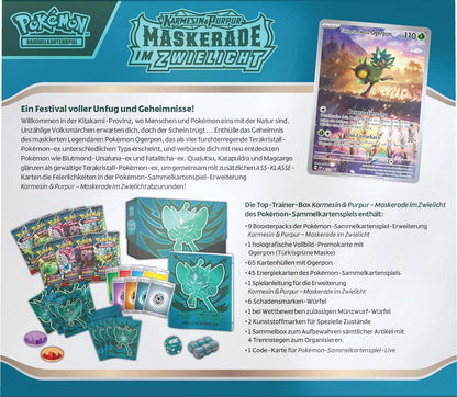POKEMON Maskerade im Zwielicht - Top Trainer Box DE